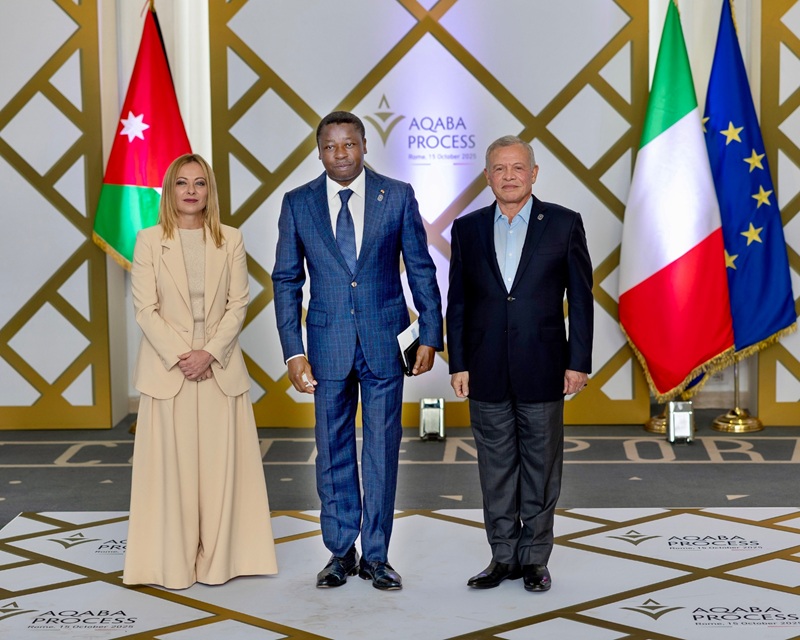 Le Président du Conseil, Faure Essozimna Gnassingbé, a activement pris part ce 15 octobre 2025 à Rome, au sommet du Processus d’Aqaba, axé sur la crise sécuritaire en Afrique de l’Ouest. L’événement, marquant le 10ᵉ anniversaire de l’initiative, était coprésidé par le Roi Abdallah II de Jordanie et la Présidente du Conseil italien, Giorgia Meloni