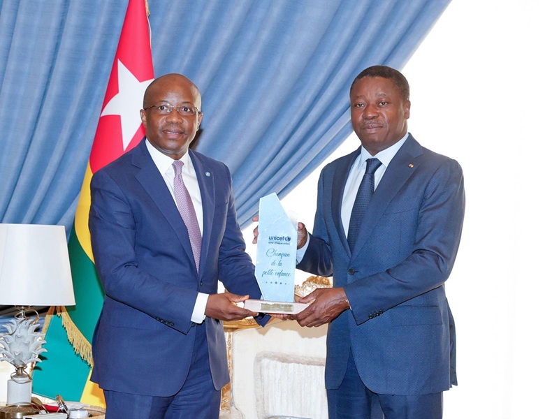 Le Président du Conseil, Faure Essozimna Gnassingbé a accordé ce jeudi 18 décembre 2025, une audience au Directeur régional du Fonds des Nations Unies pour l'enfance (UNICEF) pour l’Afrique de l’ouest et du centre, Gilles Fagninou.