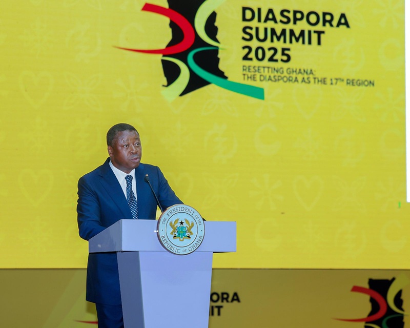 Le Président du Conseil, Faure Essozimna Gnassingbé, a pris une part active, ce vendredi 19 décembre 2025 à Accra au Ghana, aux travaux du Sommet de la Diaspora 2025 consacré à la valorisation de la contribution de la diaspora au développement économique, social et culturel, ainsi qu’à la promotion de la dignité des Africains et des Afrodescendants
