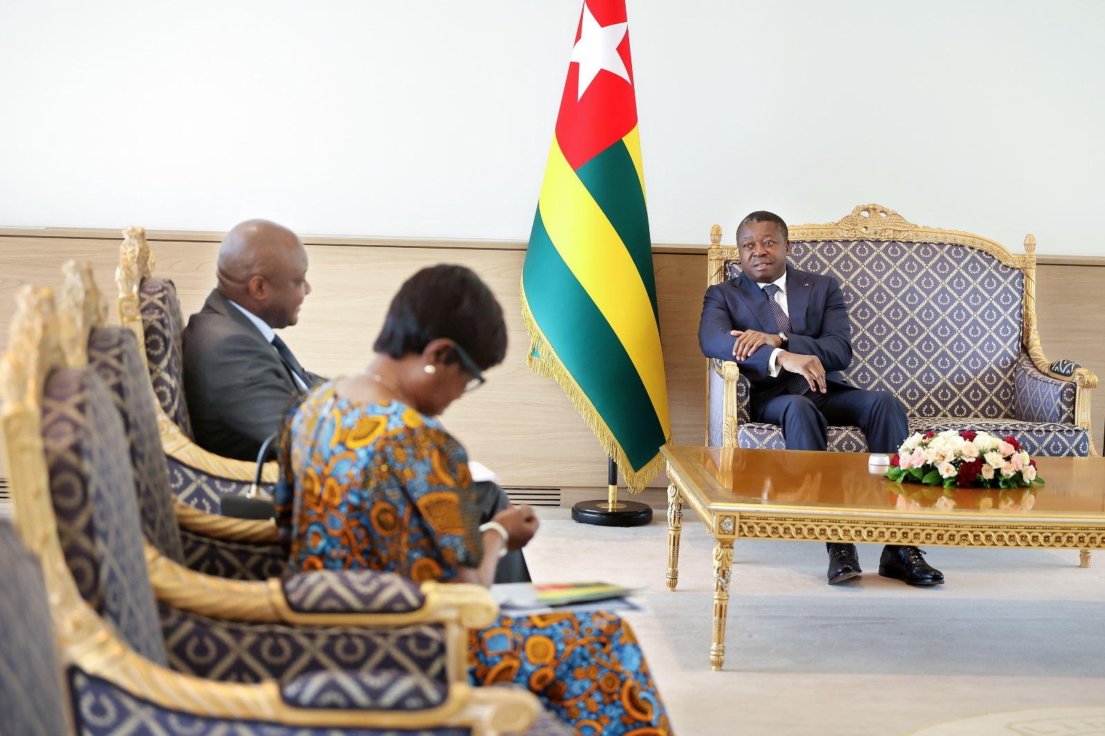 Le Président du Conseil, Faure Essozimna Gnassingbé a accordé ce mardi 7 avril 2026, une audience à une délégation de la République Démocratique du Congo (RDC) conduite par le ministre délégué en charge des Affaires étrangères, de la coopération internationale et de la Francophonie, Crispin Mbadu Phanzu.