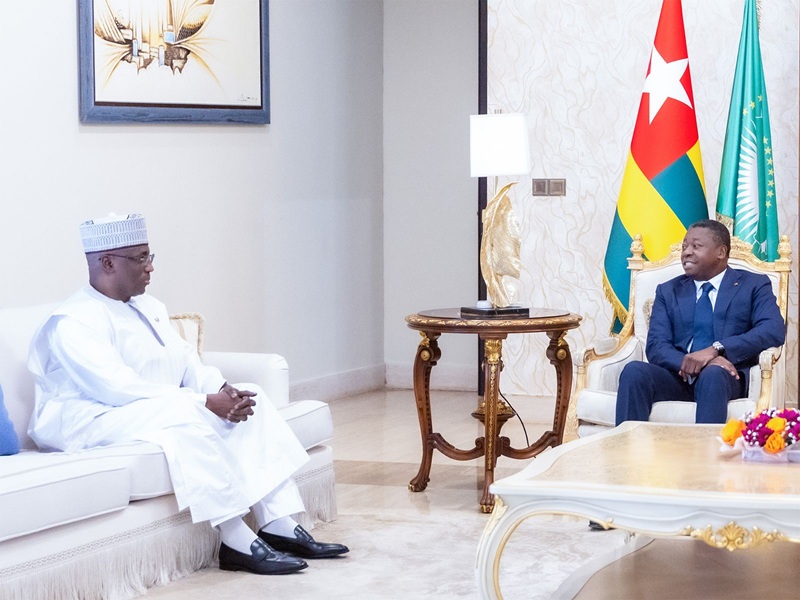 Le Président du Conseil, Faure Essozimna Gnassingbé s’est entretenu ce jeudi 9 avril 2026 avec le Président de l’Assemblée nationale du Tchad, Ali Kolotou Tchaimi en visite de travail à Lomé.