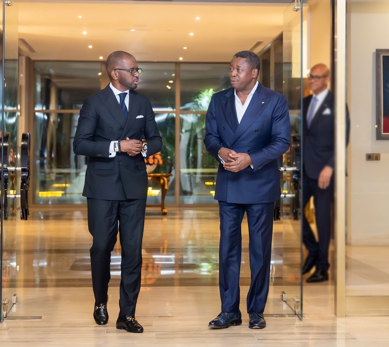 Le Président du Conseil, Faure Essozimna Gnassingbé s’est entretenu ce 03 juin 2026 avec le Président du Conseil d’Administration d'Ecobank Transnational Incorporated (ETI).