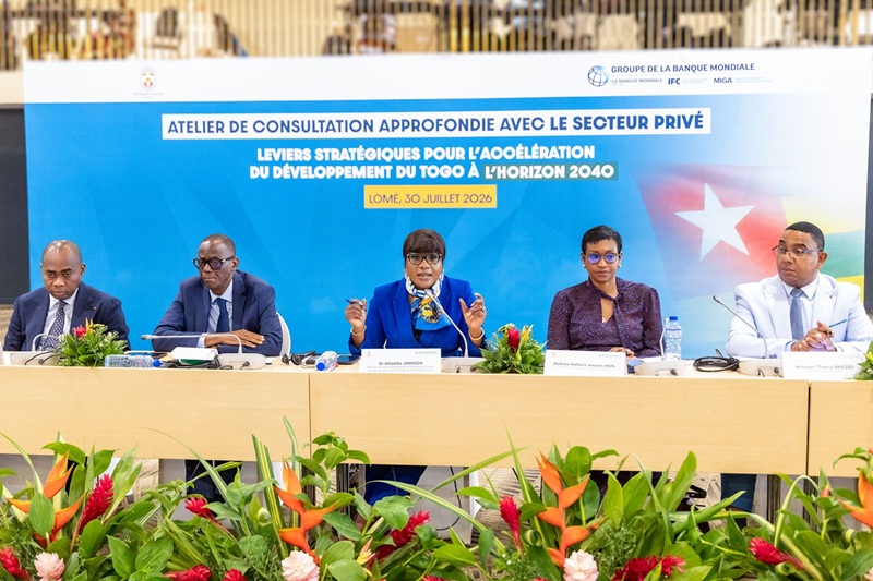 Le gouvernement togolais a franchi une nouvelle étape dans la mise en œuvre de la Vision 2040 en organisant, ce jeudi 30 juillet 2026, un atelier d’échanges approfondis (Deep Dive) consacré au rôle du secteur privé dans la réalisation de cette ambition nationale et de la Feuille de route gouvernementale 2026-2031.