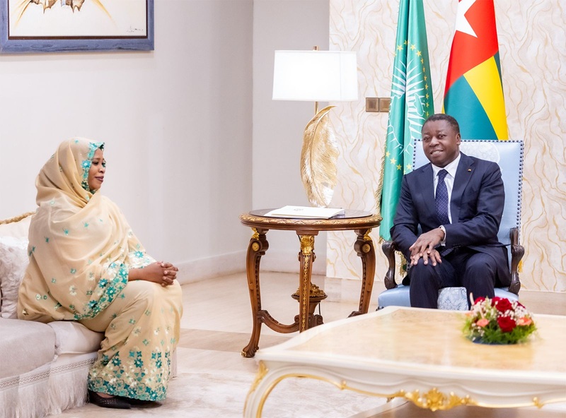 Le Président du Conseil, Faure Essozimna Gnassingbé, a reçu, ce vendredi 03 juillet 2026, Madame Fatime Aldjineh Garfa, ministre déléguée auprès du ministre tchadien des Affaires étrangères.
