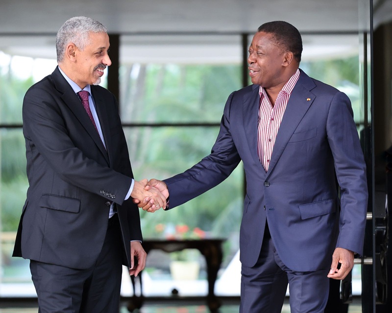 Le Président du Conseil, Faure Essozimna Gnassingbé, s'est entretenu ce jeudi 2 juillet 2026 avec le président du Groupe de la Banque africaine de développement (BAD), M. Sidi Ould Tah en séjour à Lomé dans le cadre du partenariat entre son institution et le Togo