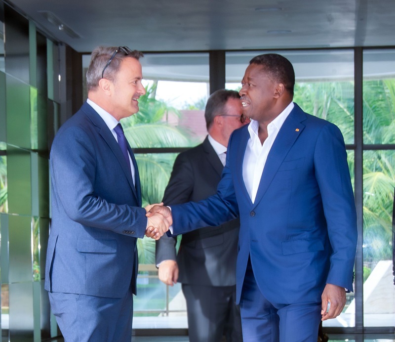 Le Président du Conseil, Faure Gnassingbé, a échangé ce mercredi 15 juillet 2026 à Lomé avec le Vice-Premier ministre et ministre des Affaires étrangères du Grand-Duché de Luxembourg, en visite de travail au Togo